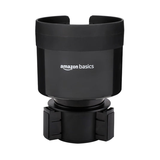 Amazon Basics Large Bottle Car Cup Holder Expander – Black