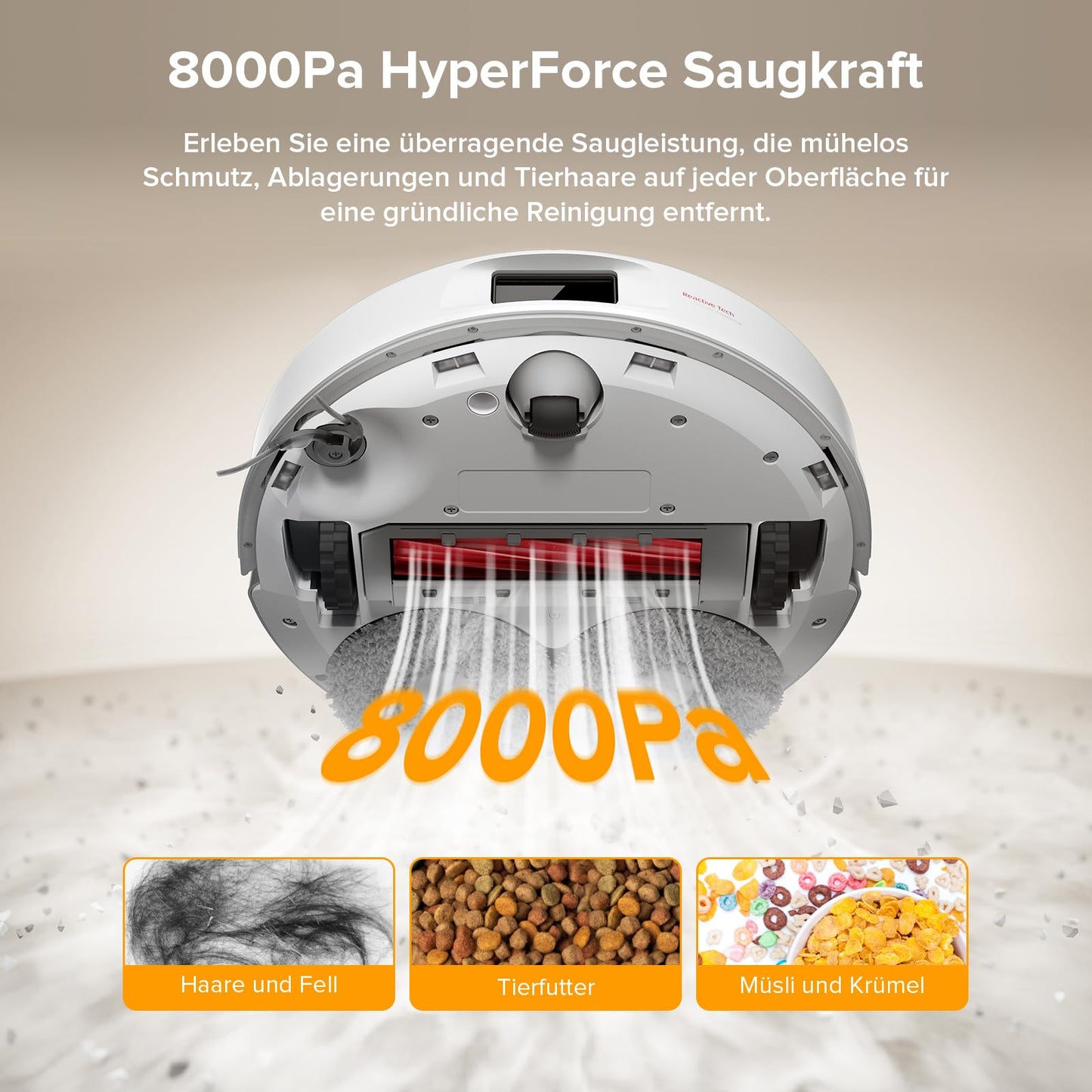 roborock Saug- und Wischroboter mit Absaugstation