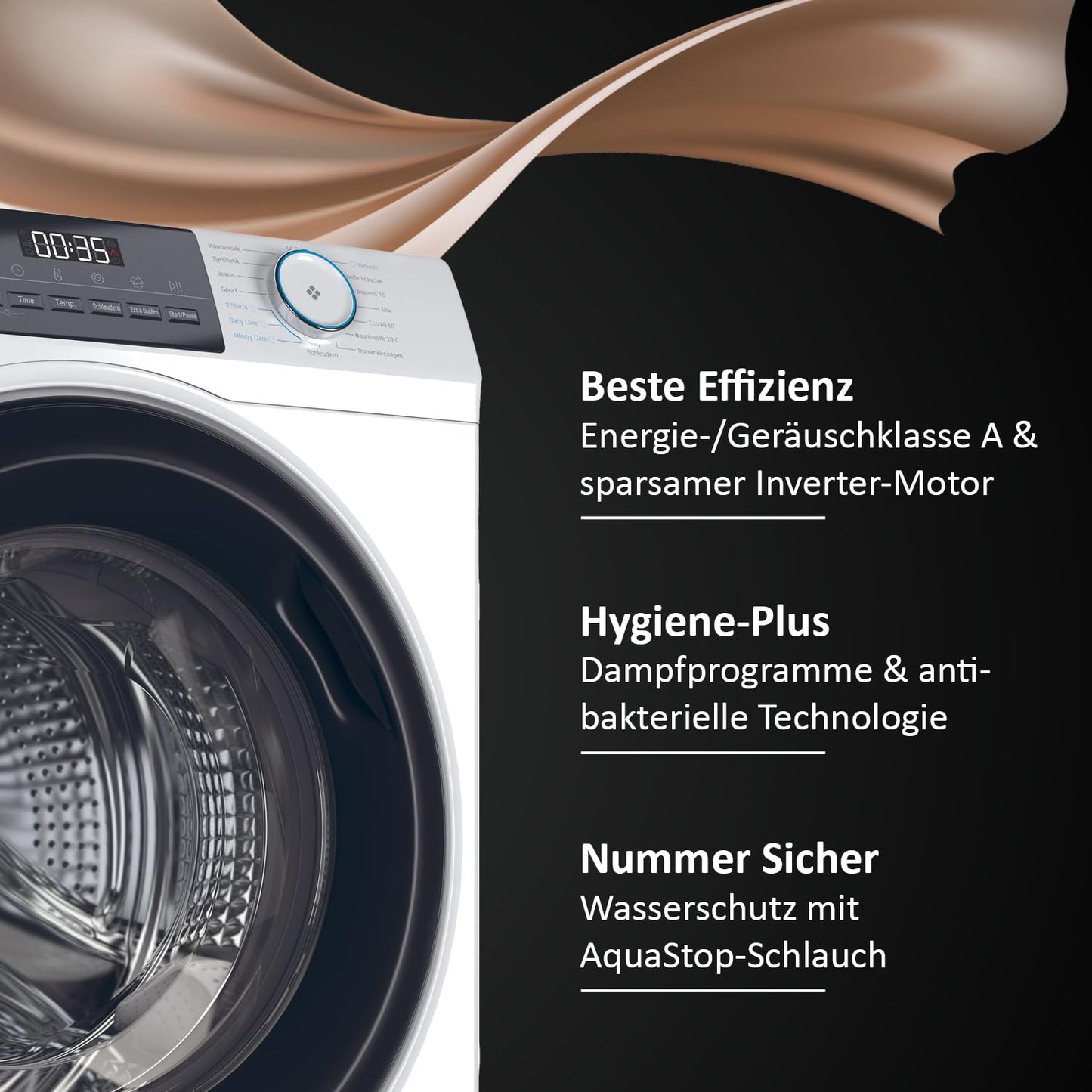Haier Frontlader Waschmaschine 8kg