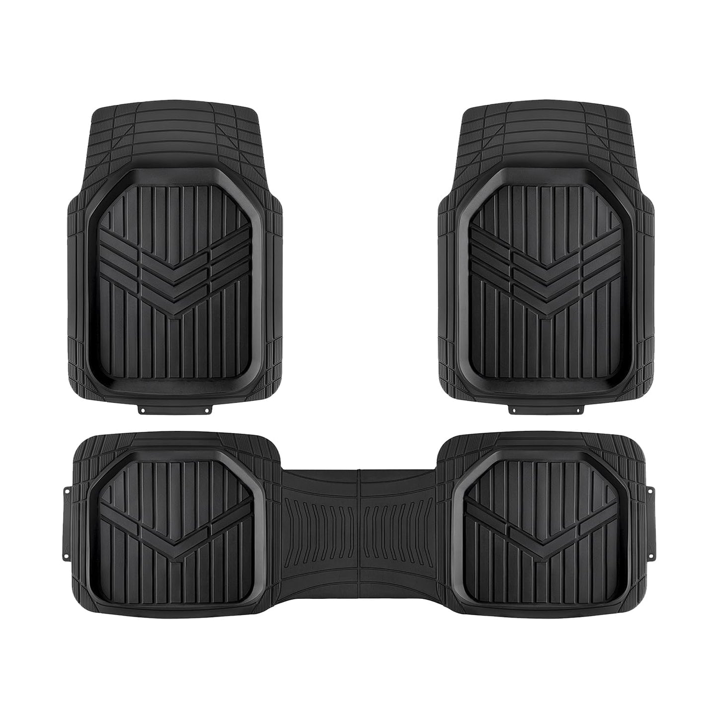 Amazon Basics Trim-to-Fit All-Weather Floor Mats – Black