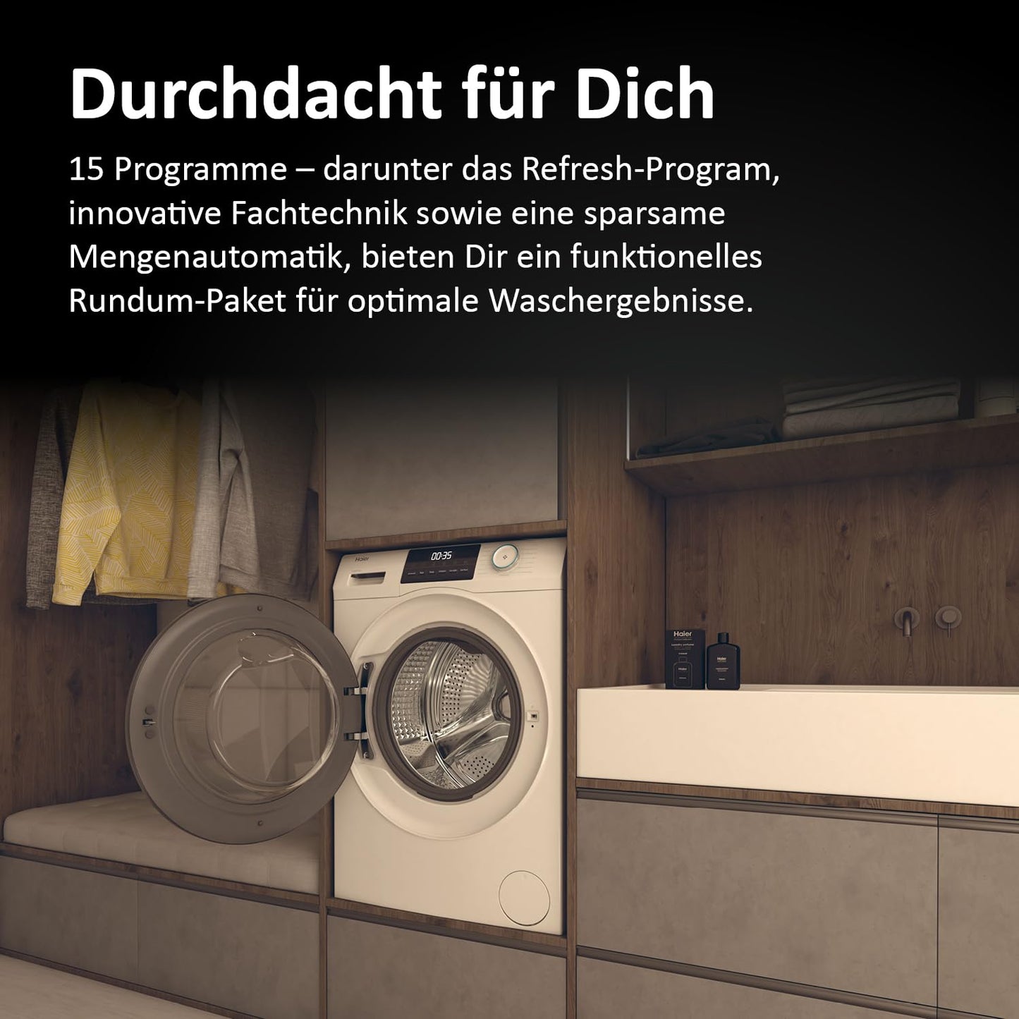 Haier Frontlader Waschmaschine 8kg