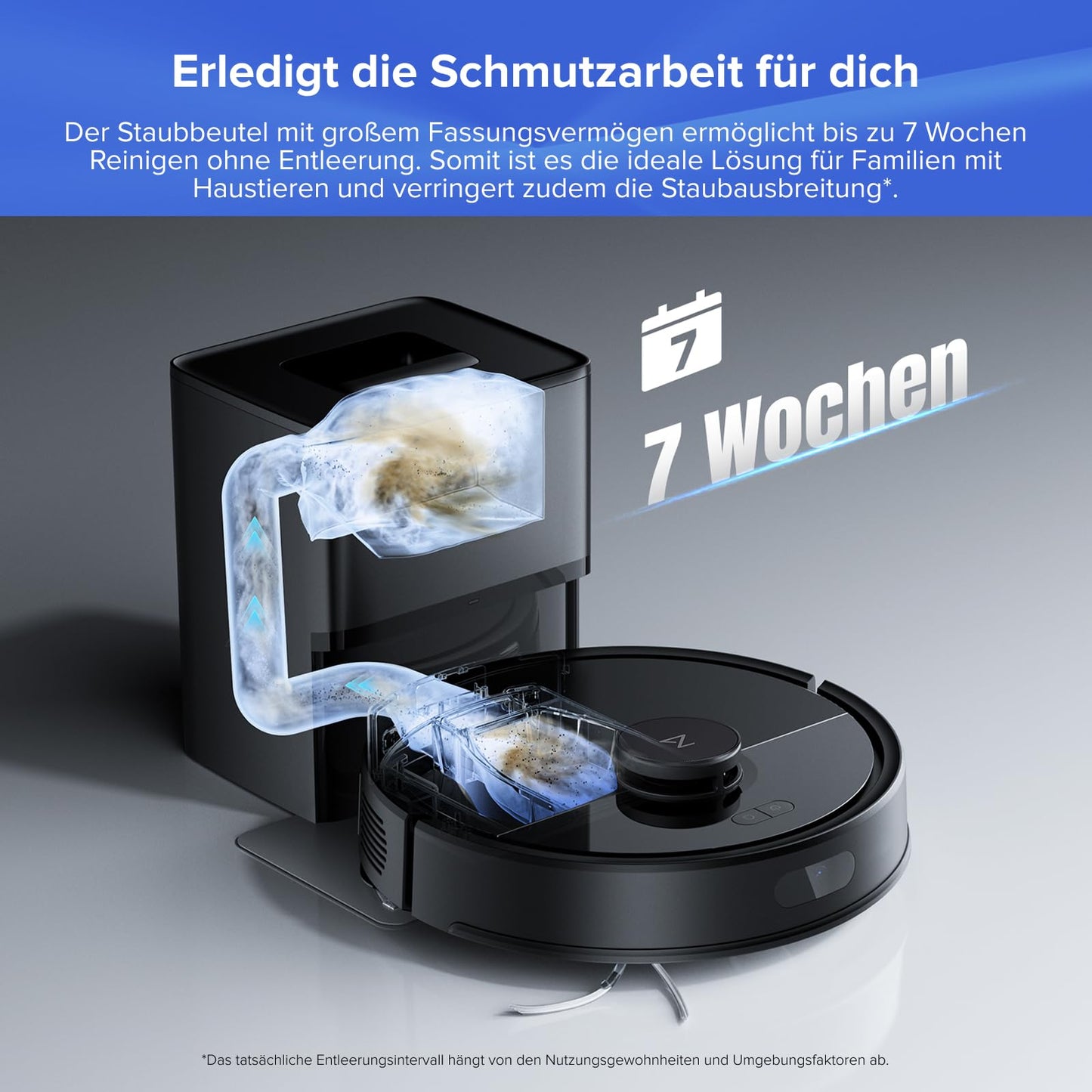 roborock Saugroboter mit Wischfunktion und LiDAR-Navigation
