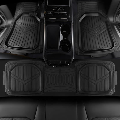 Amazon Basics Trim-to-Fit All-Weather Floor Mats – Black