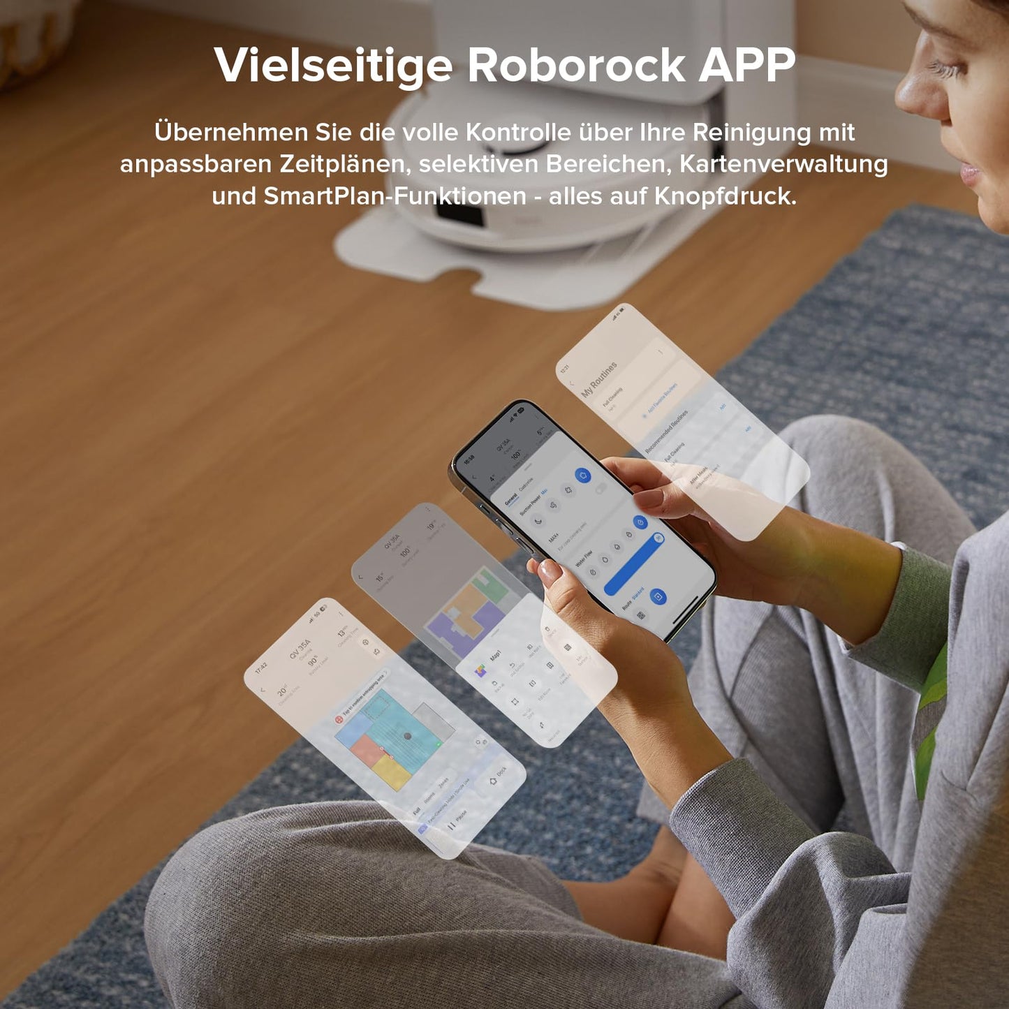 roborock Saug- und Wischroboter mit Absaugstation
