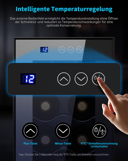 WIE Weinkühlschrank für 12 Flaschen