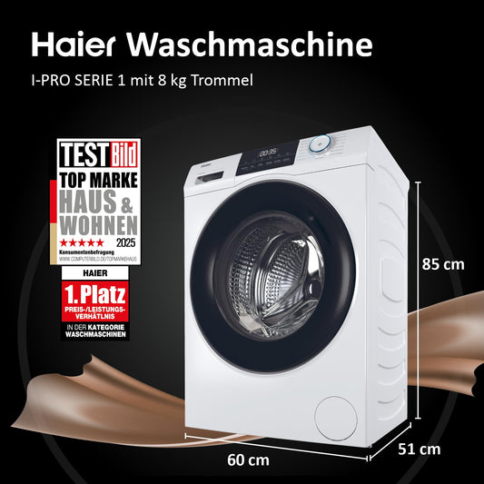 Haier Frontlader Waschmaschine 8kg