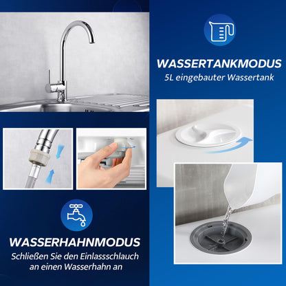 AIRMSEN Tischgeschirrspüler mit Wassertank