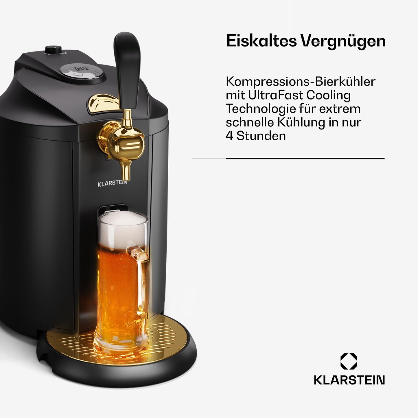 Klarstein Bierzapfanlage mit Kühlung