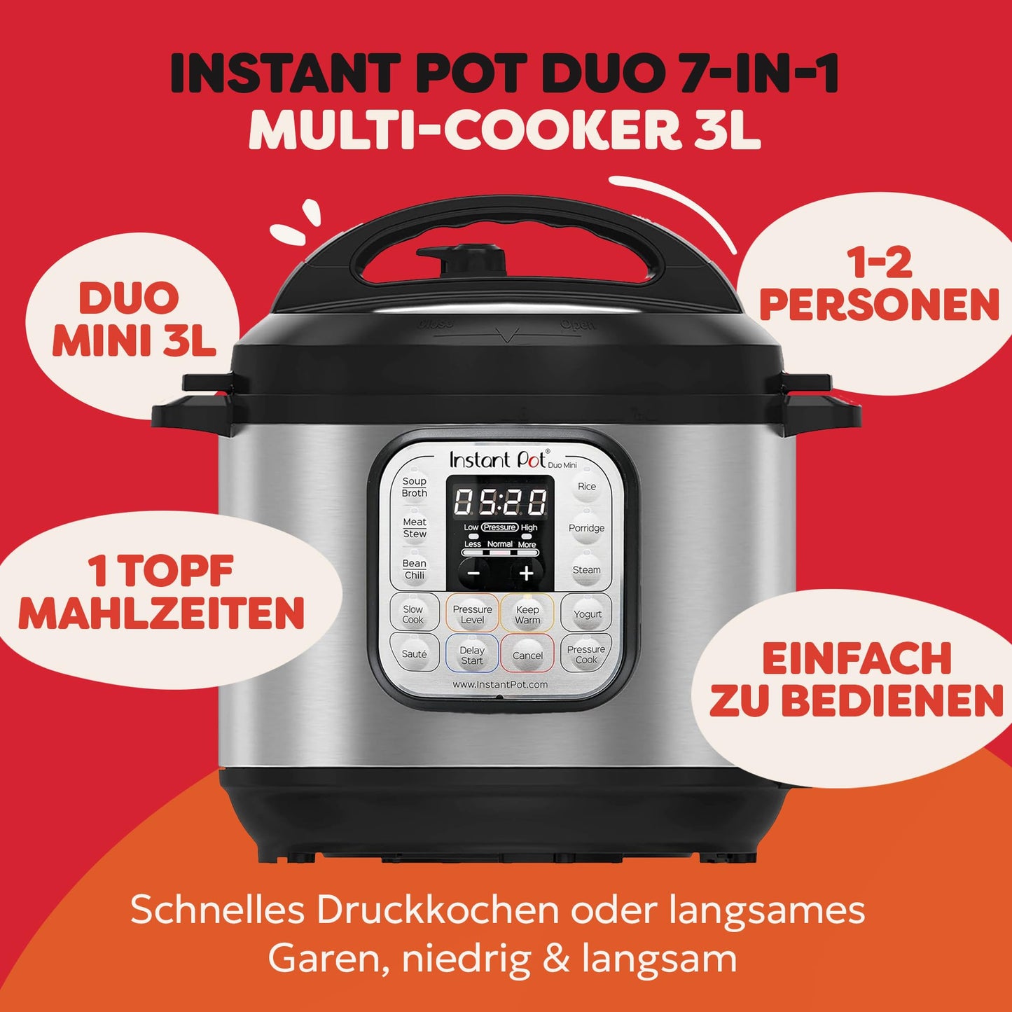 Instant Pot Duo 3L Multikocher
