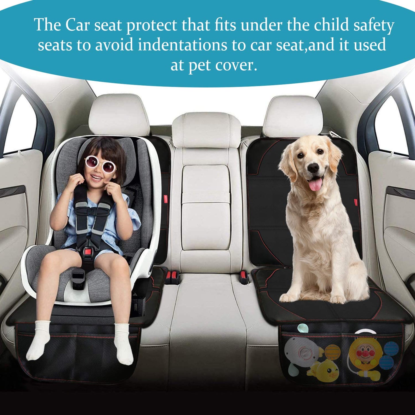MORROLS Universal Car Seat Protector 2-Pack – Black