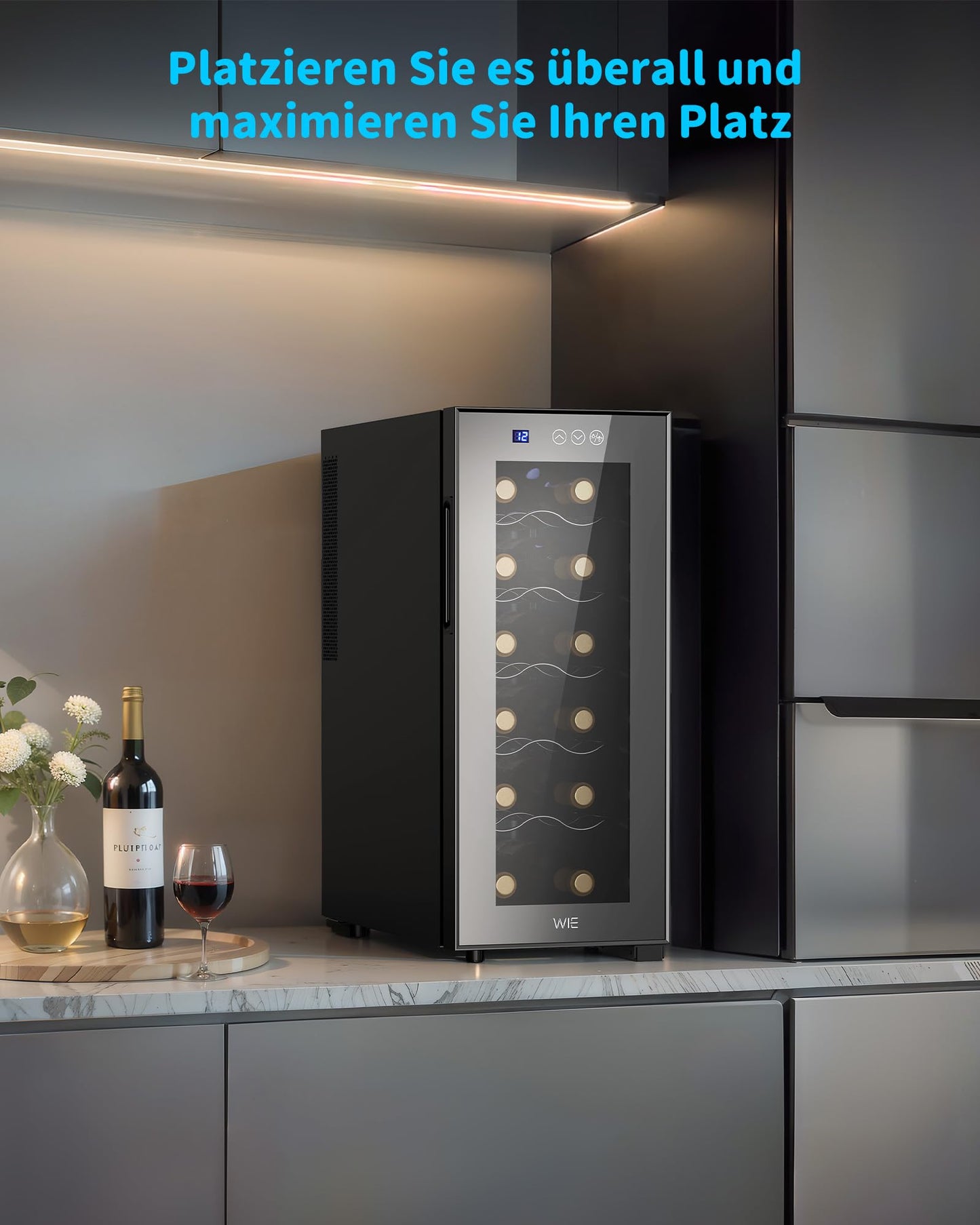 WIE Weinkühlschrank für 12 Flaschen