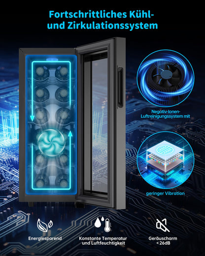WIE Weinkühlschrank für 12 Flaschen