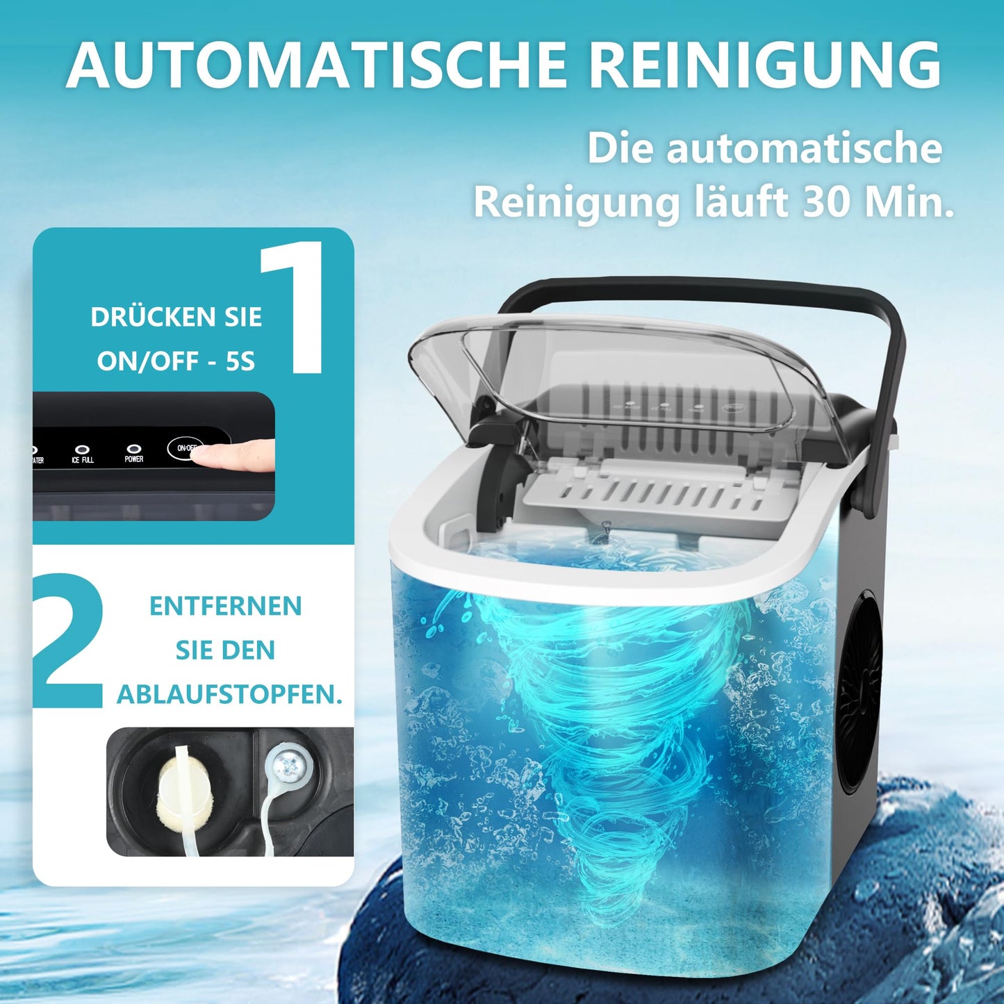 EUHOMY Eiswürfelmaschine