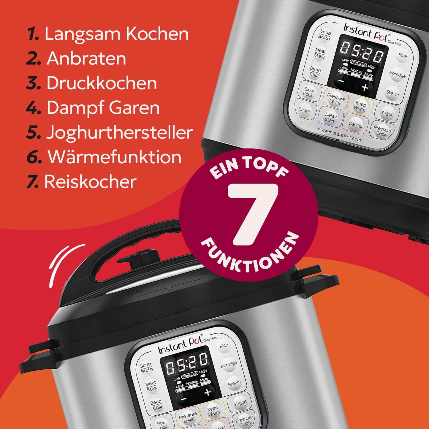 Instant Pot Duo 3L Multikocher