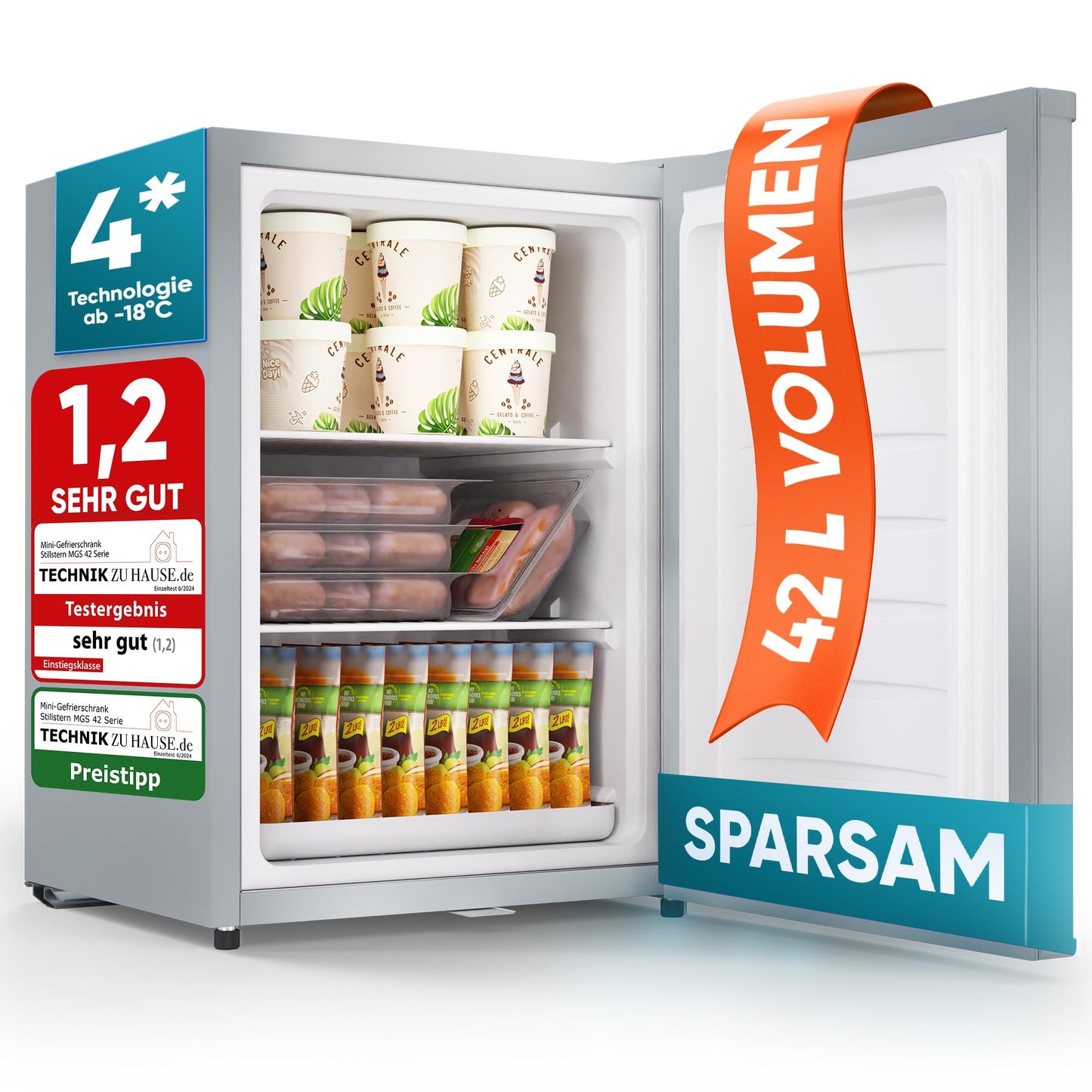 Stillstern Mini Gefrierschrank mit Schloss