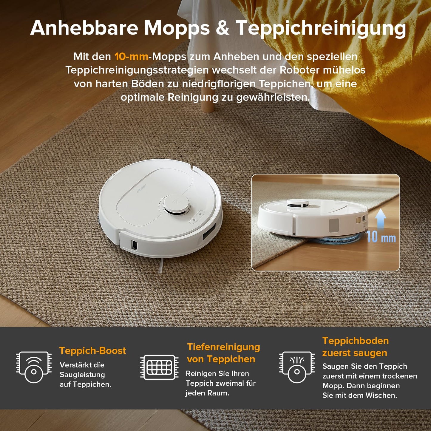 roborock Saug- und Wischroboter mit Absaugstation