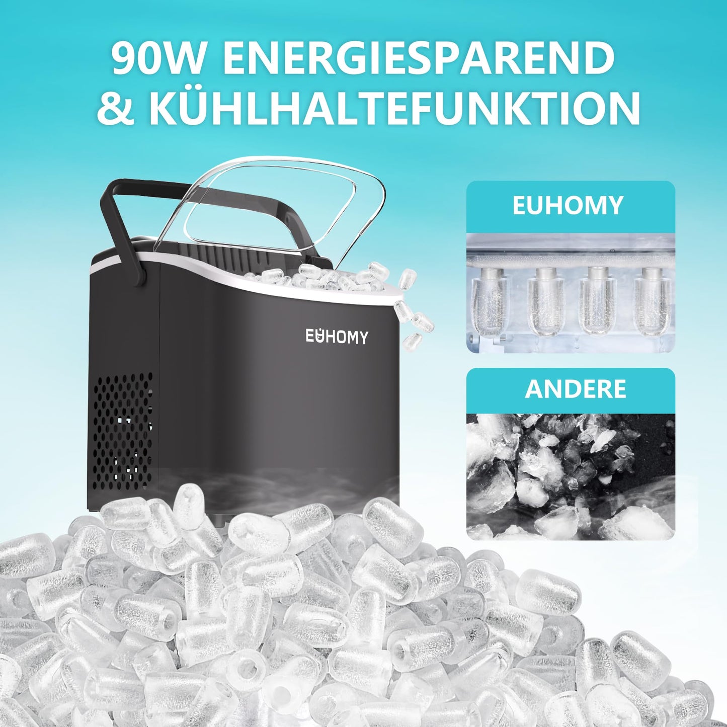 EUHOMY Eiswürfelmaschine