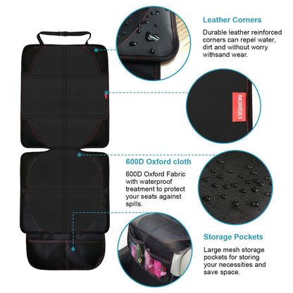 MORROLS Universal Car Seat Protector 2-Pack – Black