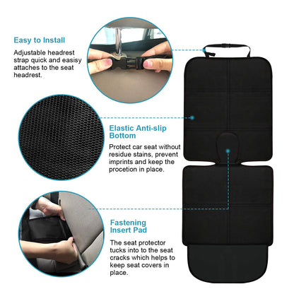 MORROLS Universal Car Seat Protector 2-Pack – Black