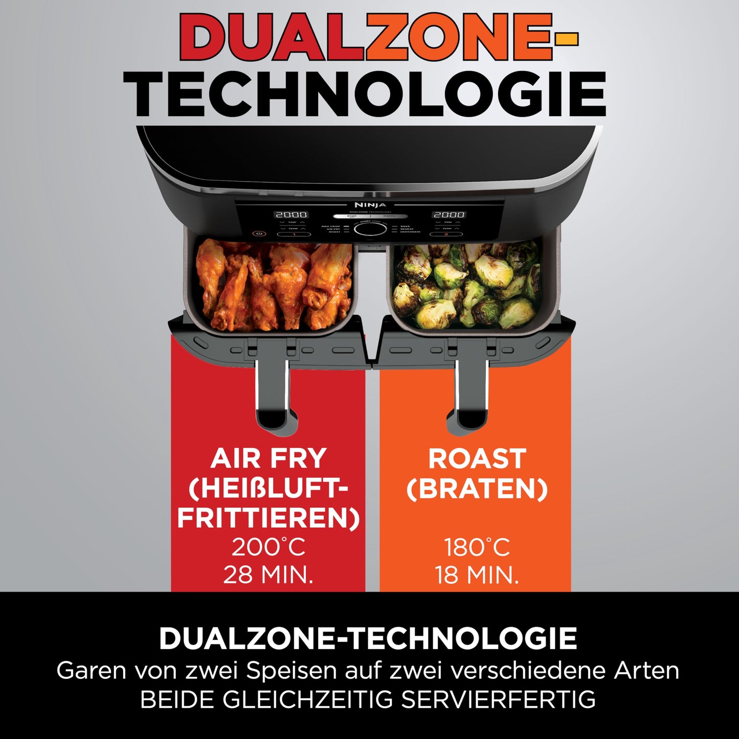 Ninja Foodi Dual Zone Heißluftfritteuse