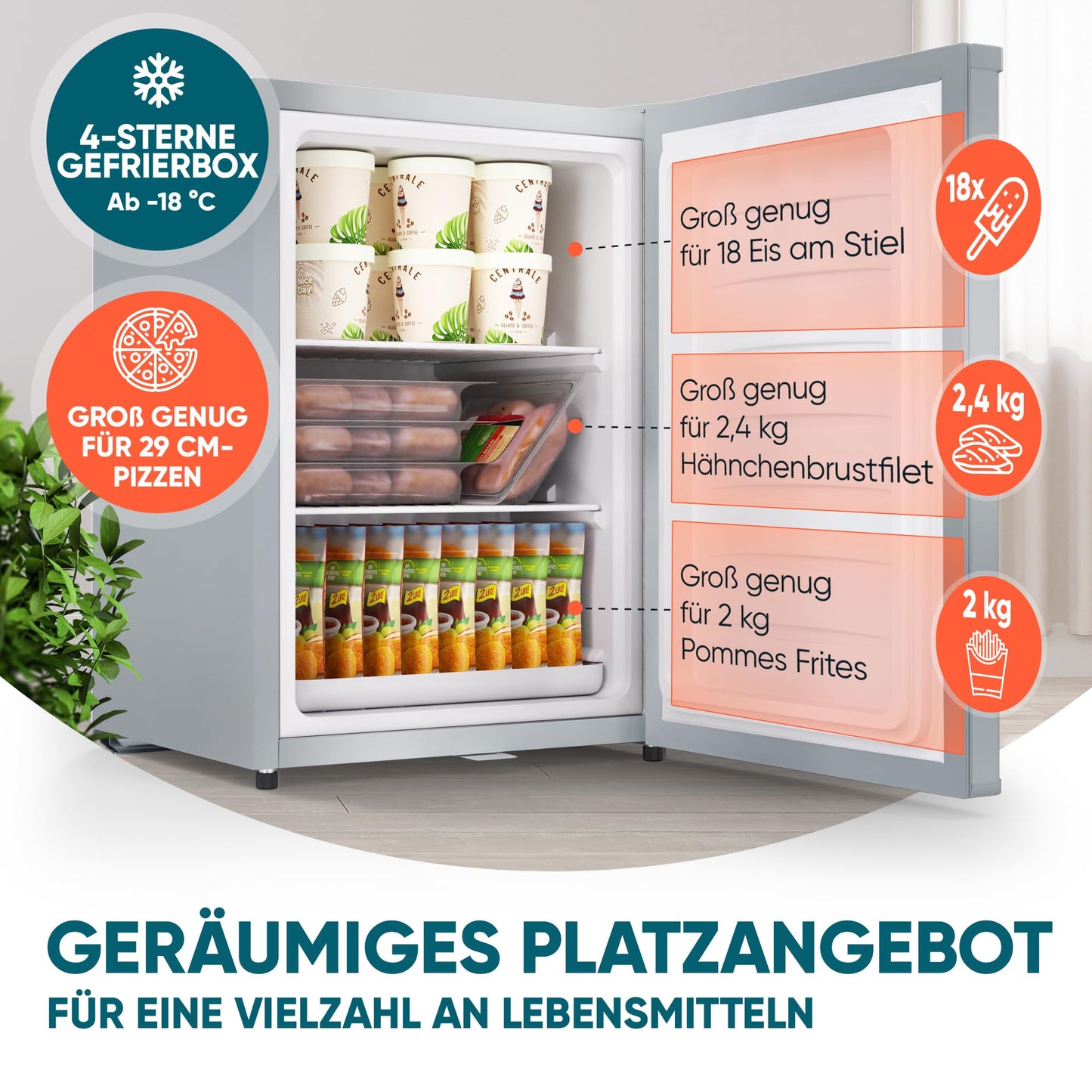 Stillstern Mini Gefrierschrank mit Schloss